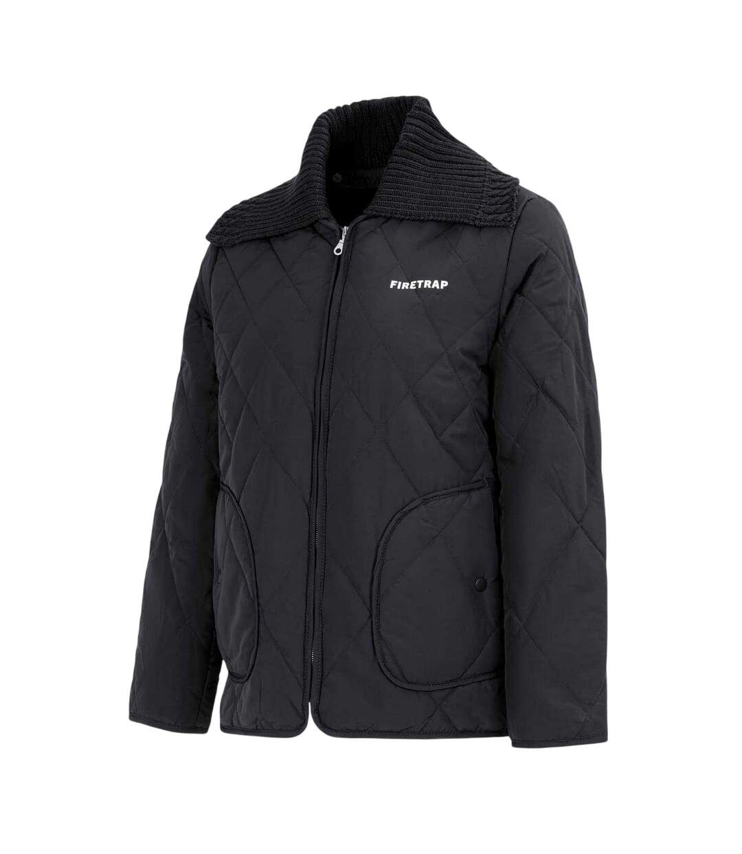 Doudoune Motif/style Matelassé Femme Noir Firetrap-4