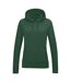 Sweat à capuche college femme vert bouteille Awdis