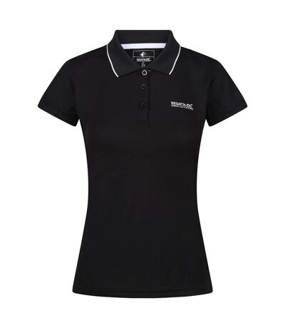 Polo manches courtes maverick femme noir Regatta