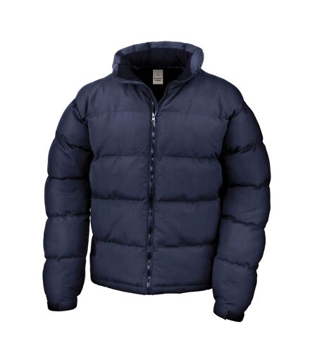 Mens Holkham Down Feel Water Repellent Jacket Navy Blue Result