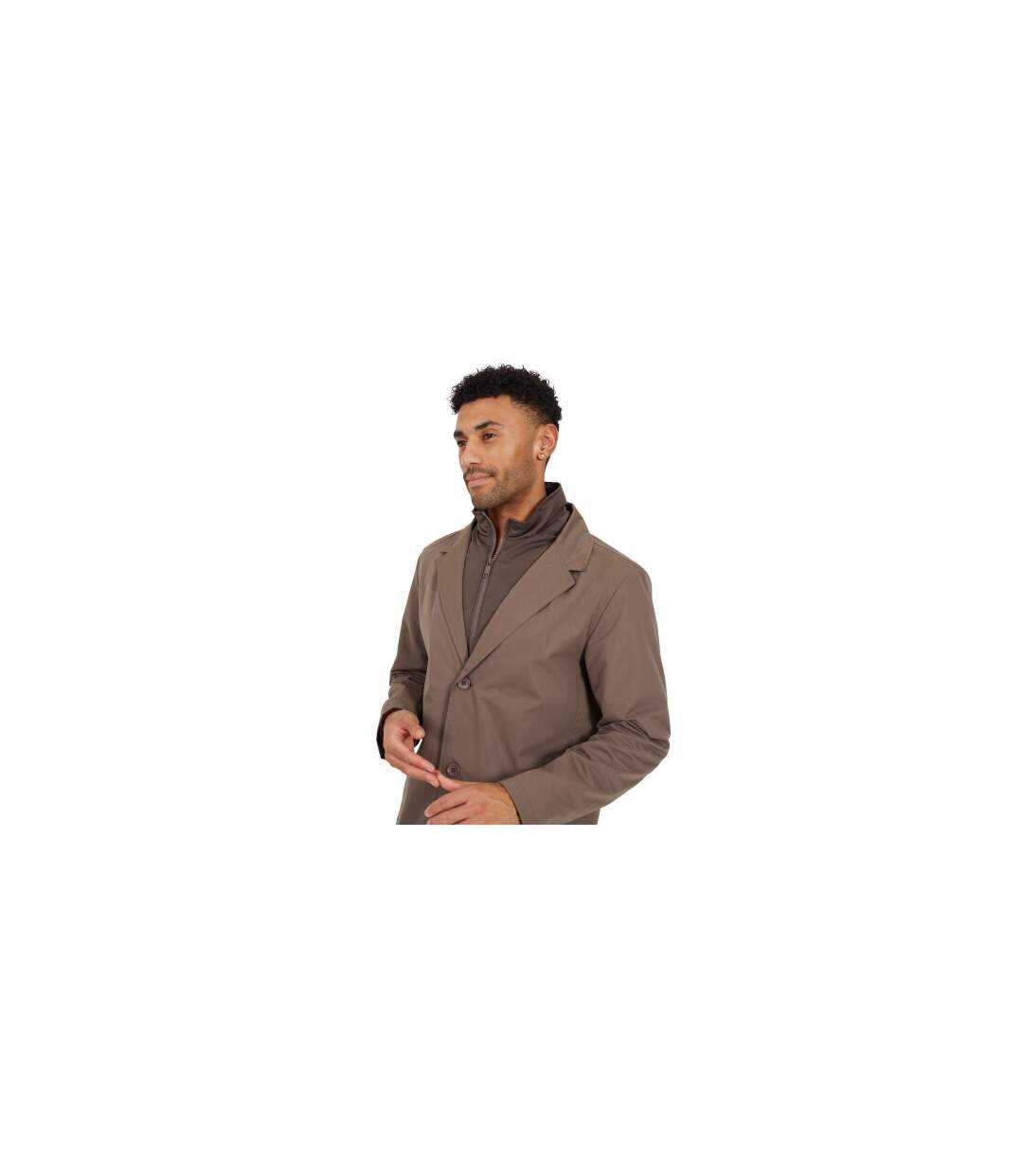 Pardessus Homme Marron Brave Soul-1