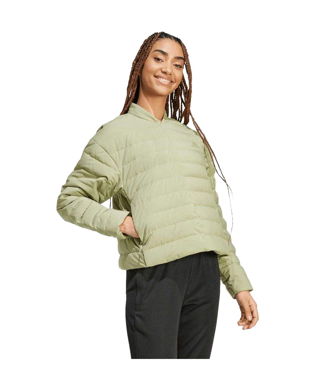 Doudoune Matelassée Helionic Femme Vert Adidas-1