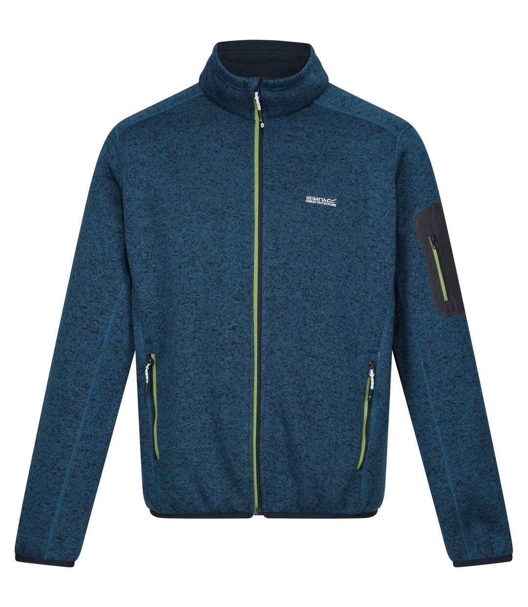 Veste Polaire Newhill Homme Bleu Sarcelle Foncé Vert Piquant Regatta-1