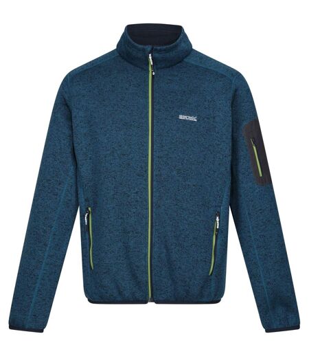 Veste Polaire Newhill Homme Bleu Sarcelle Foncé Vert Piquant Regatta