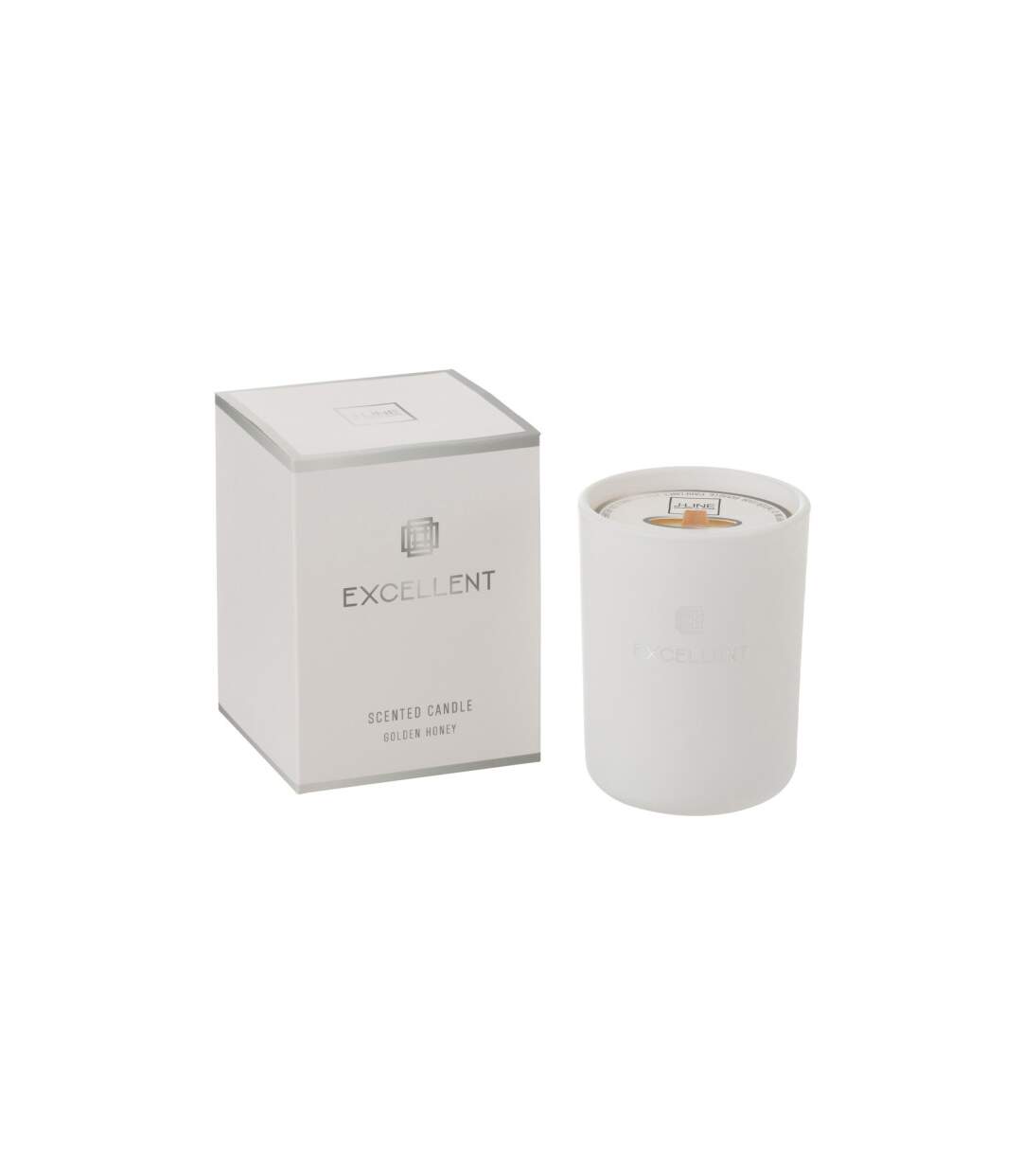 Bougie Parfumée Excellent 28cm Golden Honey Blanc-1