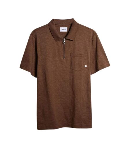 Mens Chancery Regular Polo Shirt Golden Brown Farah