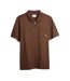 Mens Chancery Regular Polo Shirt Golden Brown Farah-2