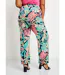 Pantalon large ceinture élastiquée feuillage-2
