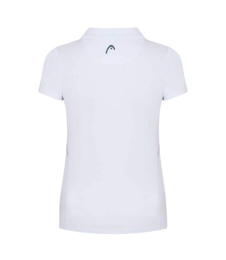 Polo Motif/style Logo Club Femme Bleu Clair Head