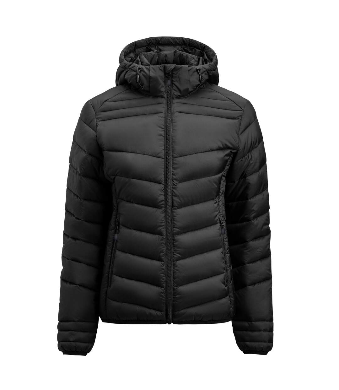 Womens/ladies Jacket Black Printer-2