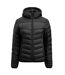 Womens/ladies Jacket Black Printer-2