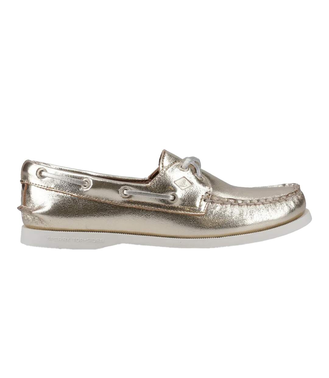 Chaussures Bateau Authentic Femme Jaune Or Sperry-4