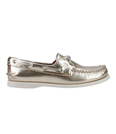 Chaussures Bateau Authentic Femme Jaune Or Sperry