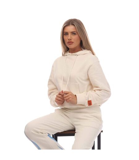 Womens/ladies ex ray recycled cotton hoodie white Heron Preston