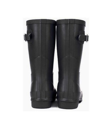 Womens/ladies short matt wellington black Rockfish