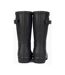 Womens/ladies short matt wellington black Rockfish-2