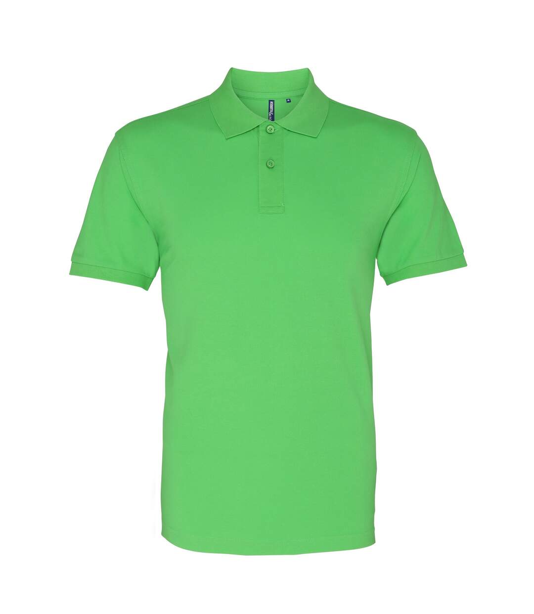 Asquith & Fox Mens Plain Short Sleeve Polo Shirt (Lime)