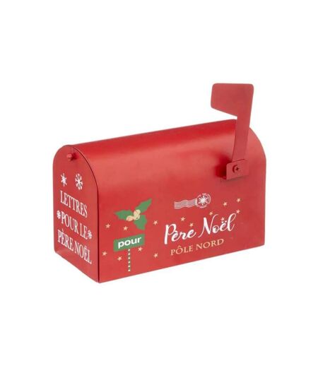 Paris Prix - Boîte Aux Lettres Déco soir De Noël 20cm Rouge