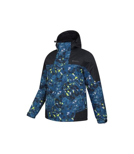 Mens shadow ii printed ski jacket dark blue Mountain Warehouse