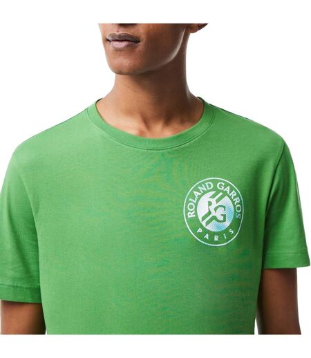 T-shirt Roland Garros Edition Logo Homme Vert Lacoste