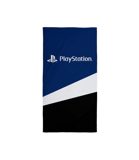 Playstation Banner Bath Towel (Blue/Black/White) (One Size) - UTAG2909