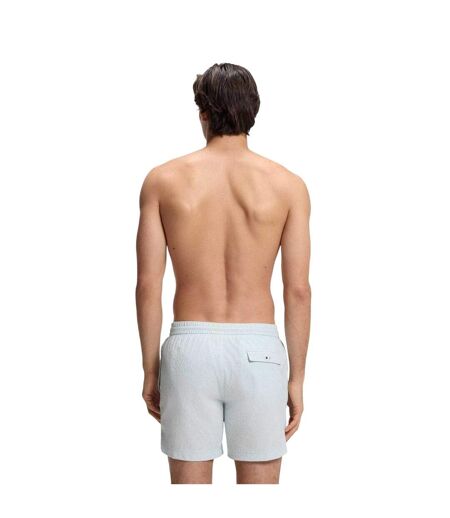 Mens Quick Dry Relaxed Fit Swim Shorts Open Blue Boss
