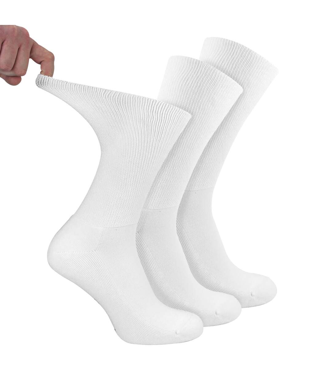Dr.Socks - Lot de 3 Chaussettes Sport Diabétiques Homme Respirantes-1