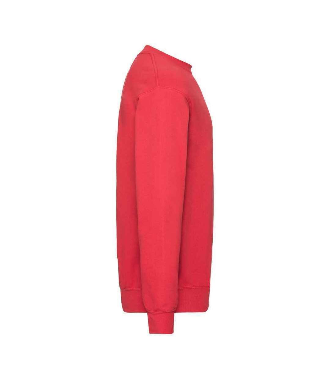 Unisex adult classic drop shoulder sweatshirt red Fruit of the Loom-2