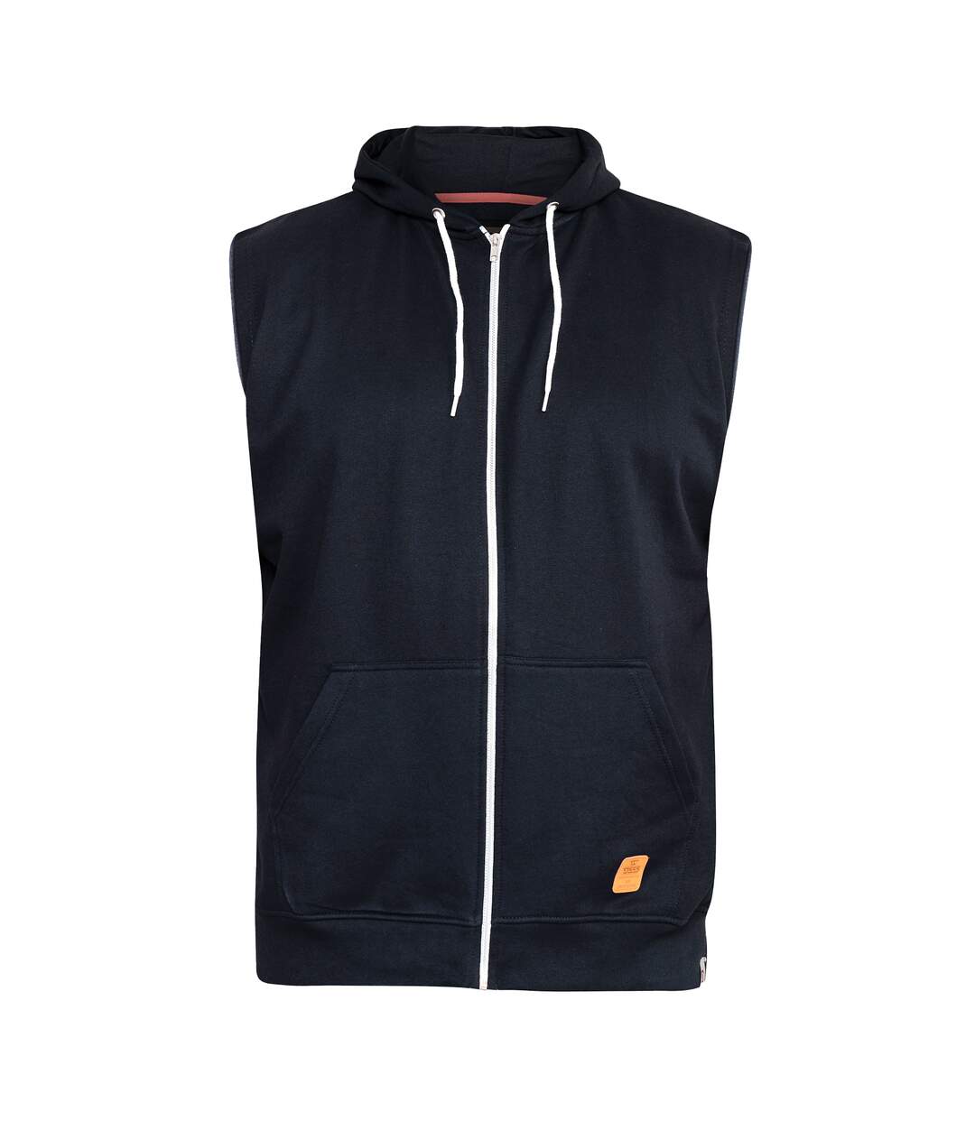 Mens D555 Blake Kingsize Sleeveless Full Zip Hoodie Navy Duke-2
