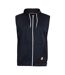 Mens D555 Blake Kingsize Sleeveless Full Zip Hoodie Navy Duke-2