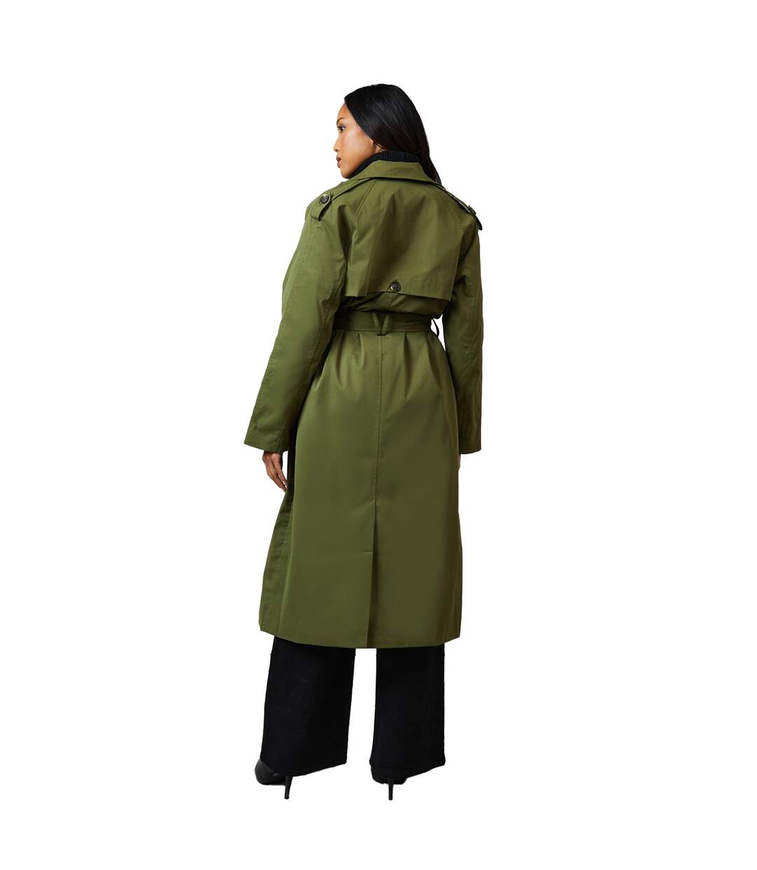 Trench femme vert kaki Principles-2