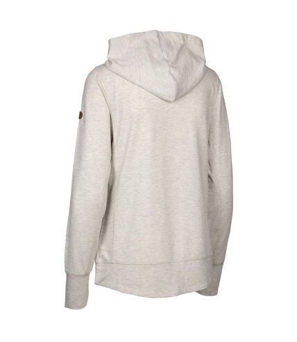 Sweat à capuche zia femme blanc cassé chiné Trespass