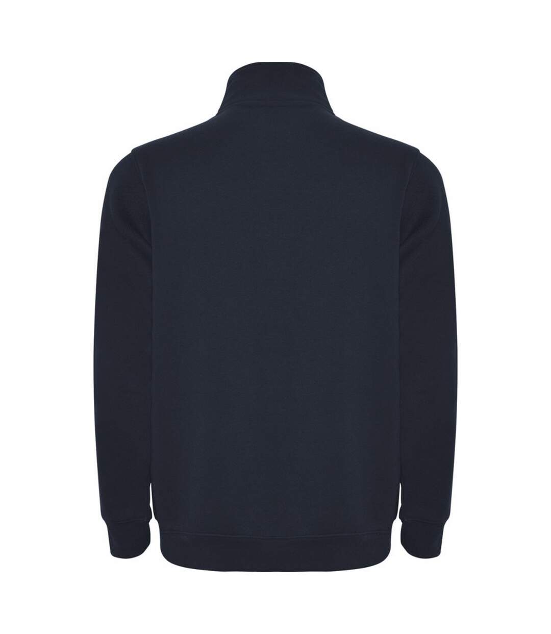 Mens aneto quarter zip sweatshirt navy blue Roly