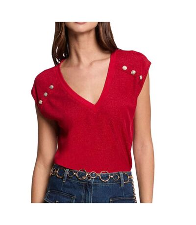 T-Shirt rouge femme morgan dili - l