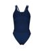 Womens/ladies Tech One Piece Swimsuit Navy White Arena-4