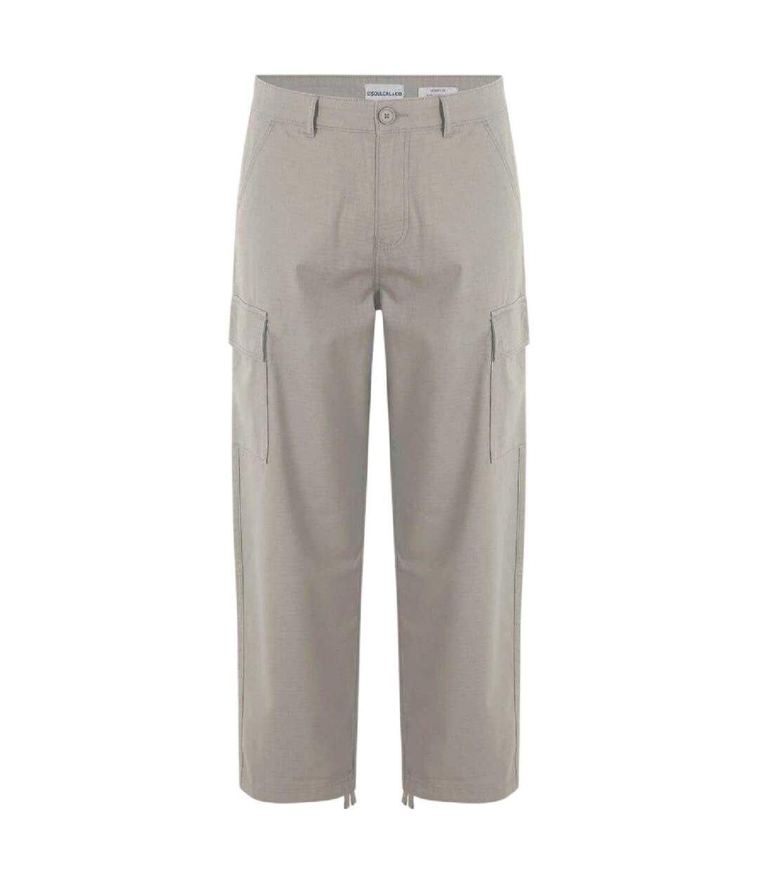 Pantalon À Poches Motif/style Uni Homme Beige SoulCal-1