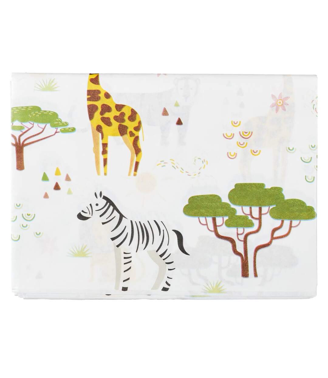 Nappe en Papier Savane 137x183cm Blanc-1