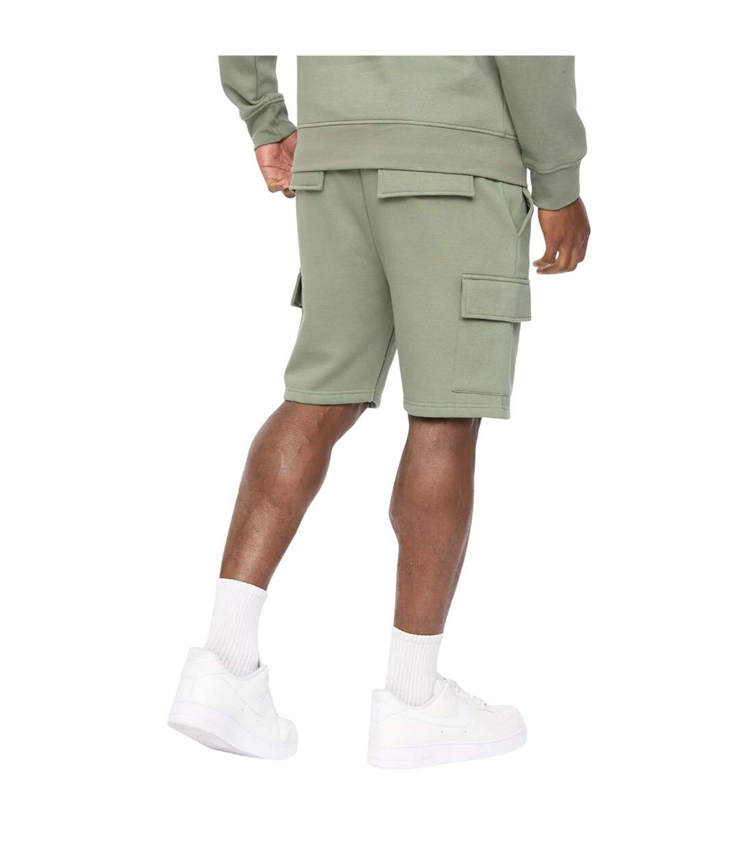 Mens Bardon Cargo Shorts Olive Crosshatch-2