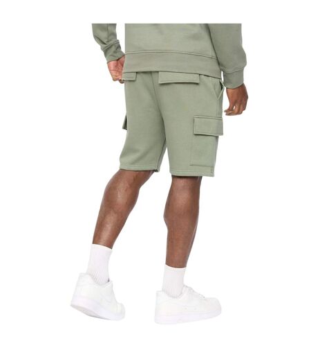 Mens Bardon Cargo Shorts Olive Crosshatch