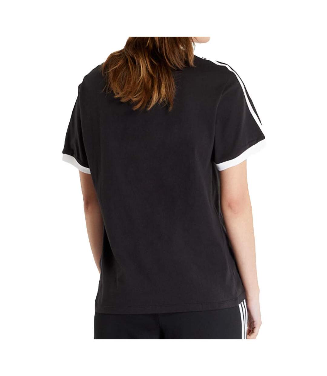 T-shirt Noir Femme Adidas Stripes - M-2