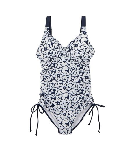 Maillot De Bain 1 Pièce Alinae Femme Bleu Marine Blanc Regatta