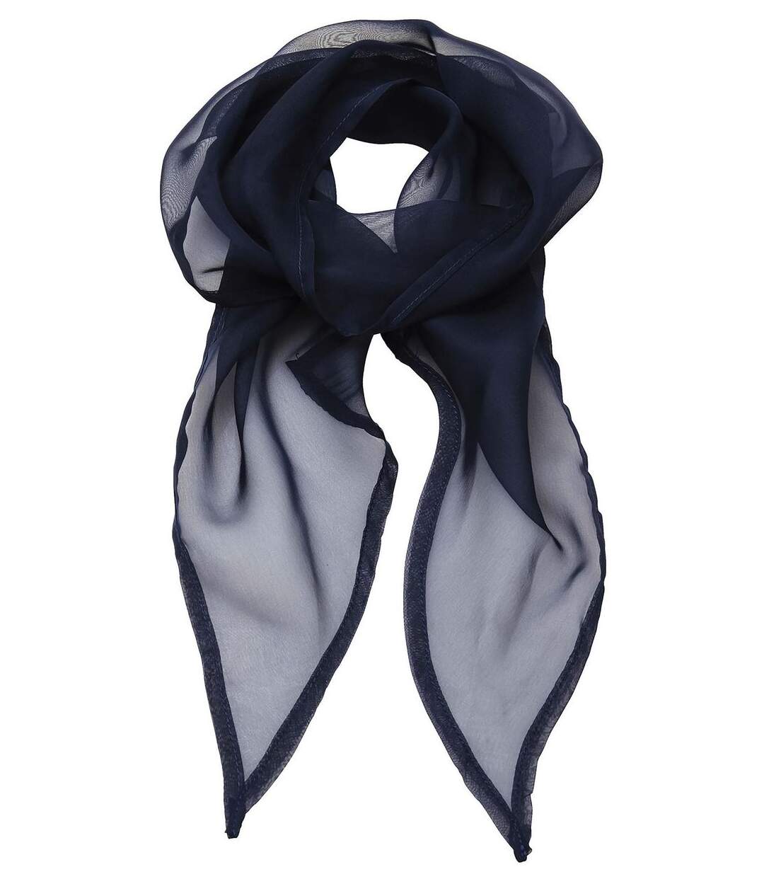 Foulard mousseline - PR740 - bleu marine-1