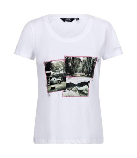 Regatta Womens/Ladies Filandra VIII Photograph T-Shirt (White) - UTRG10198