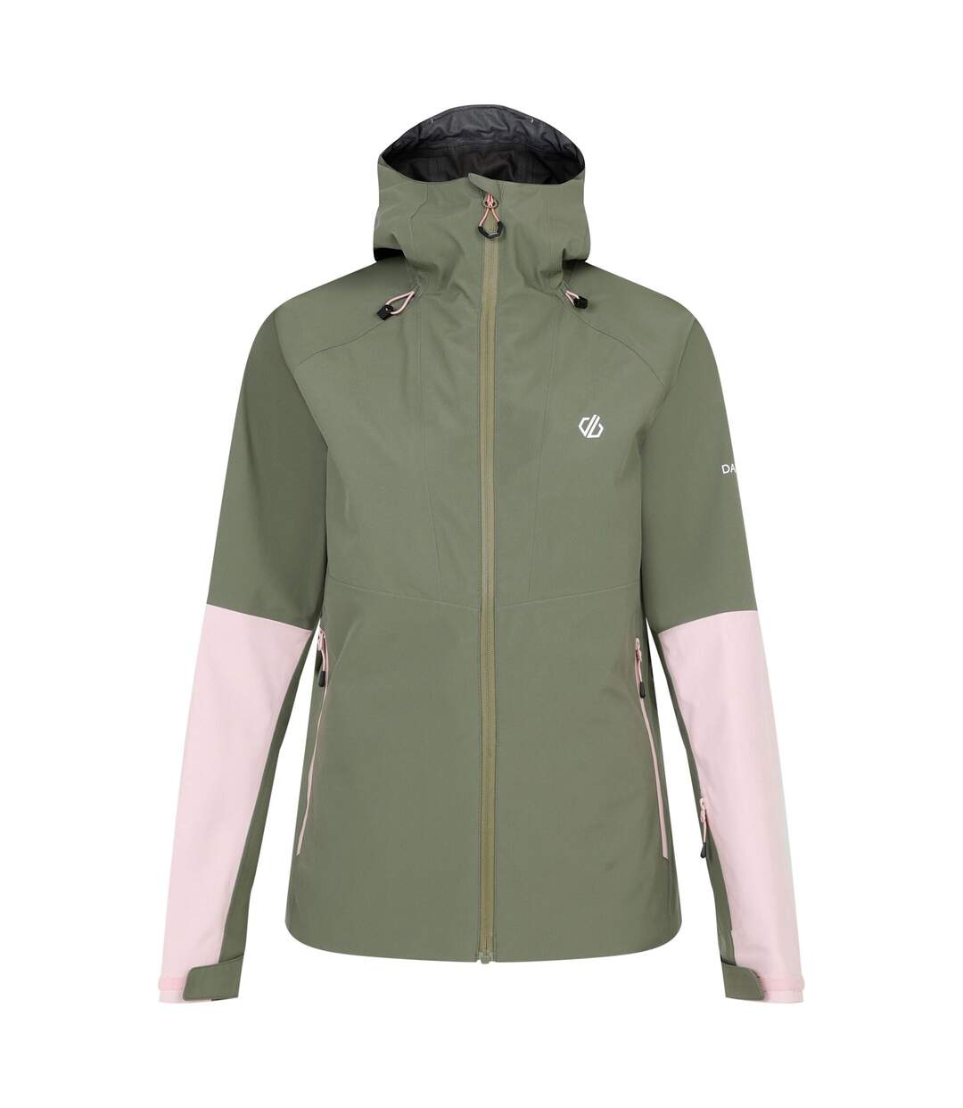 Veste imperméable assert femme vert olive / rose cristal Dare 2B