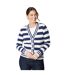 Womens/ladies striped button front cardigan ivory Principles