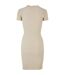 Robe T-shirt Motif/style Côtelé Femme Blanc Cassé Urban Classics-2
