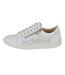 Womens/ladies Action Leather Trainers White Boulevard-2
