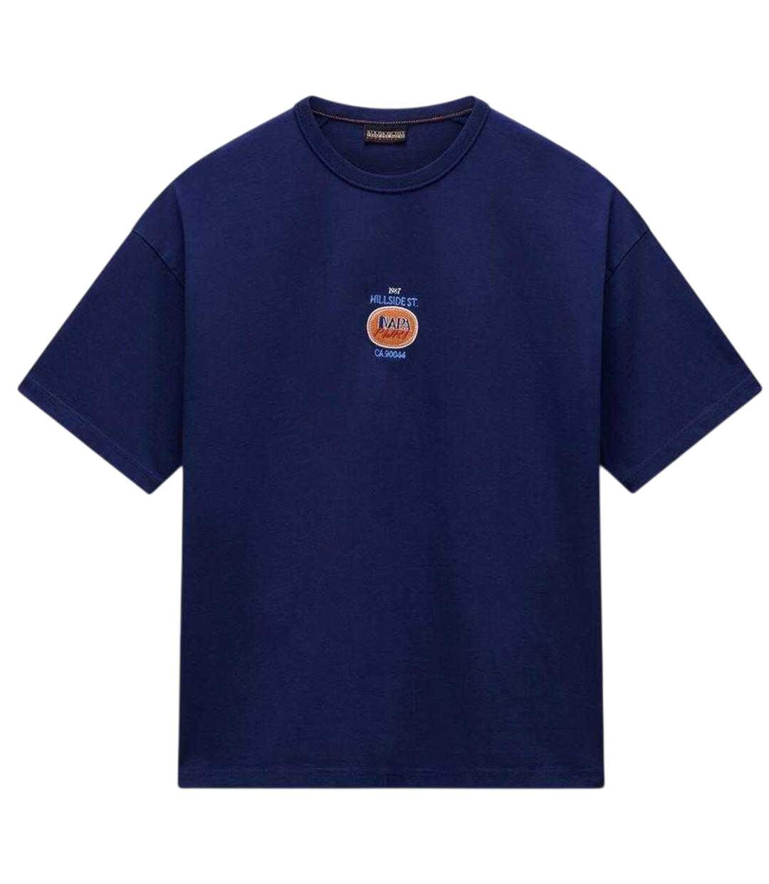 T-shirt Krous Homme Bleu Marine Foncé Napapijri-2