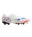 Mens Future 8 Match Firm Ground Football Boots White Black Red Puma-1