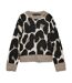 Pull noir/beige femme vero moda leonie-1